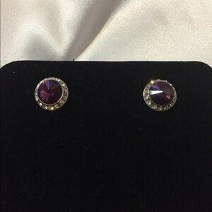 Austrian Crystal Dome Earrings